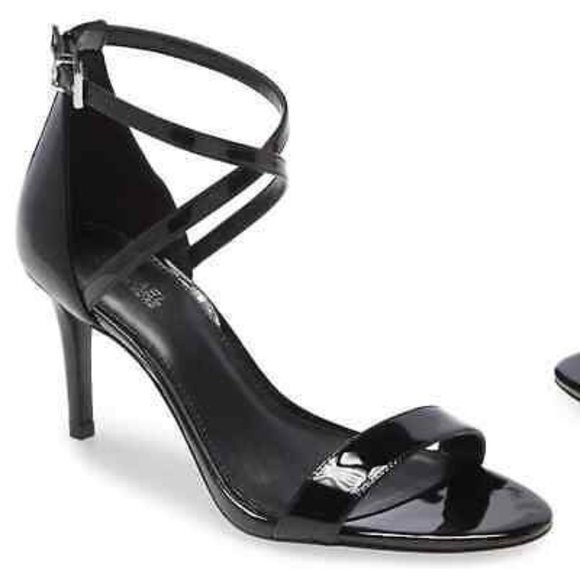 NEW Michael Michael Kors Ava Mid Sandal Patent Leather Size 6 - Picture 1 of 12